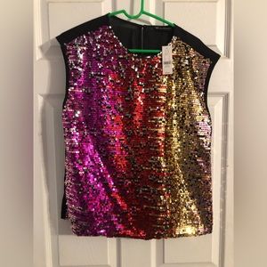 New York & Company women’s sequins top size Medium